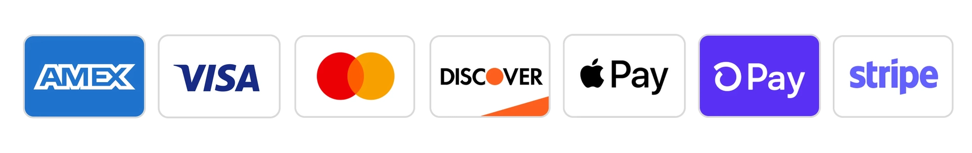 Accepted payment methods